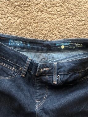 High-Rise Dark Blue Flare Jeans - Women